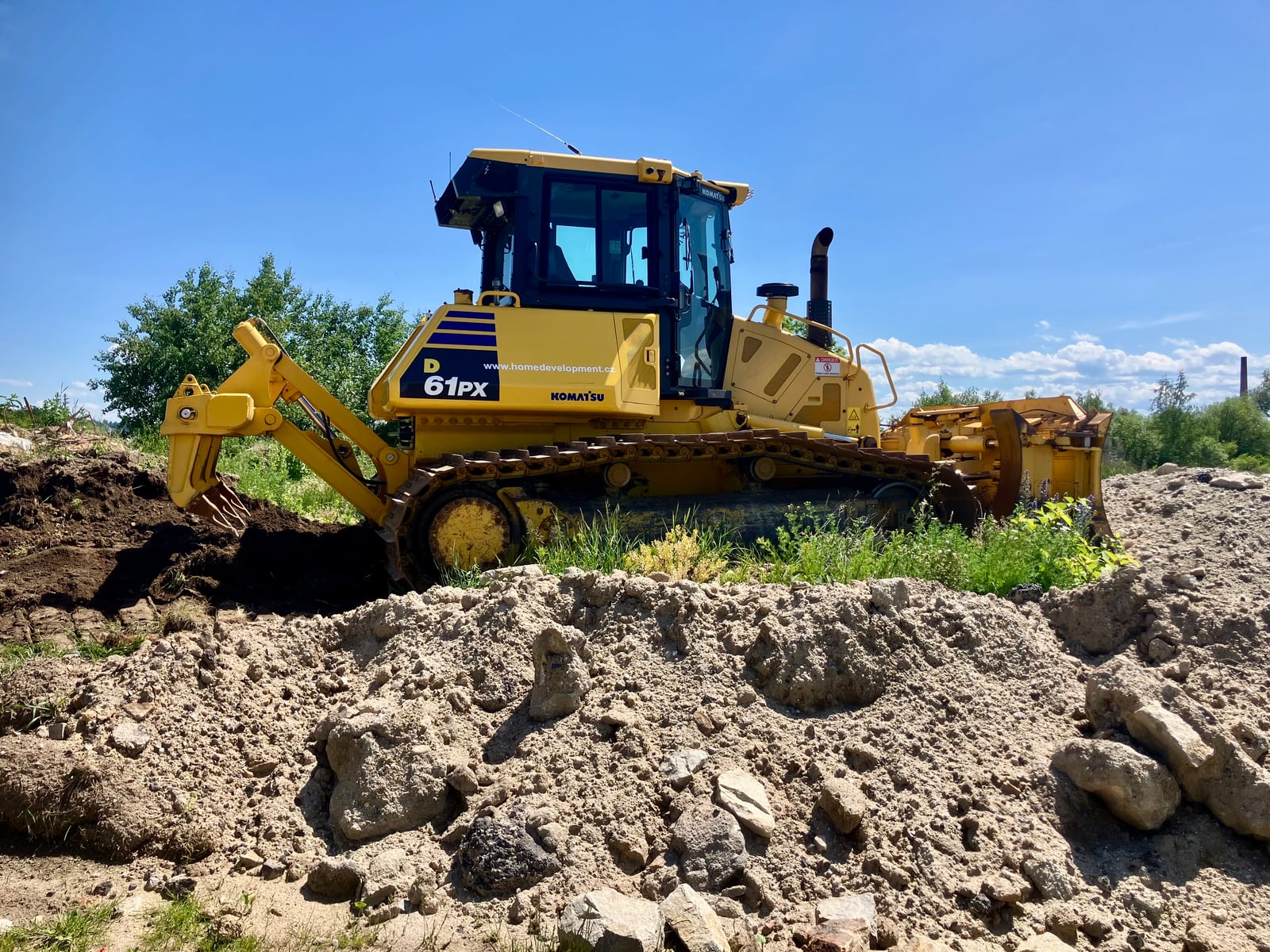 Komatsu D61PXi-23 – Dodání použité techniky